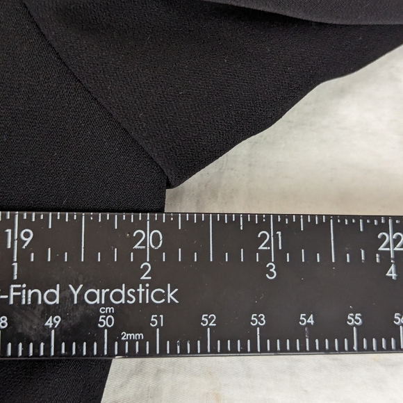 Psalm: CIV Black Blazer with Embriodered Lapel and Sleeves Size 12. Bag 7 - Picture 13 of 15